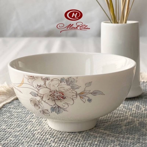 bát cơm Minh Châu hoa