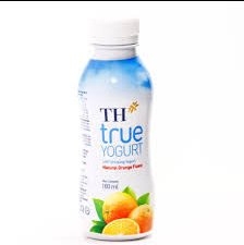 Sữa chua uống tiệt trùng hương cam TH True Milk chai 180ml