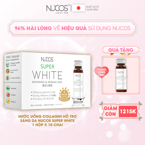 NƯỚC UỐNG COLLAGEN TRẮNG DA NUCOS SUPER WHITE