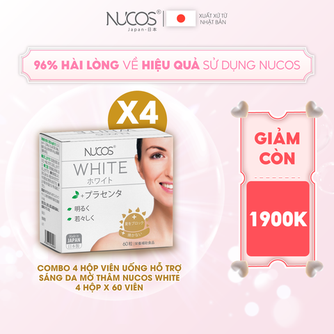 COMBO 4 HỘP VIÊN UỐNG TRẮNG DA NUCOS WHITE