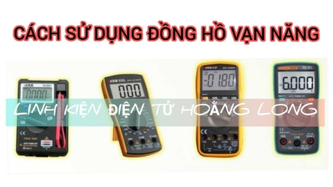 Hướng dẫn sử dụng đồng hồ vạn năng, đồng hồ kim dùng để đo điện trở, thông mạch, tụ điện