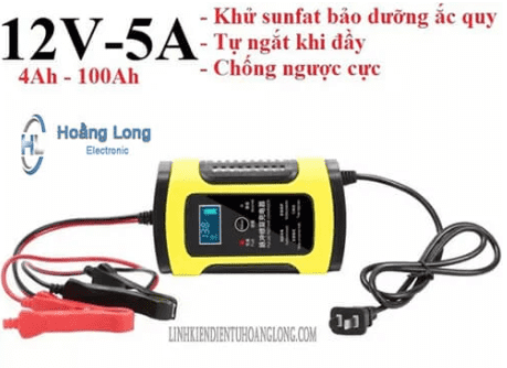 Giới Thiệu Về Bộ Sạc Bình Ắc quy 12V5A 100AH FoxSur Tự Ngắt Khi Đầy