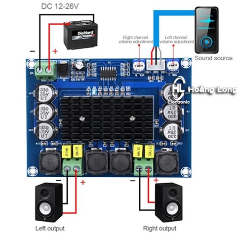 Mạch Khuếch Đại Âm Thanh TPA3116 120W + 120W XH-M543