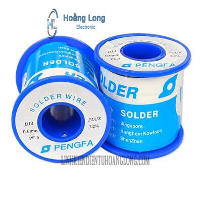 Thiếc Hàn PengFa Loại Tốt 0.6mm Sn63 Pb37 400g (Solder Wire)