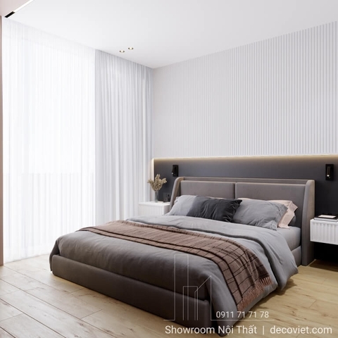 Giường Bọc Nệm Hiện Đại 90T