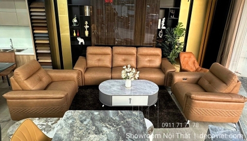 Sofa Da Bò Thật Chỉnh Điện 795T