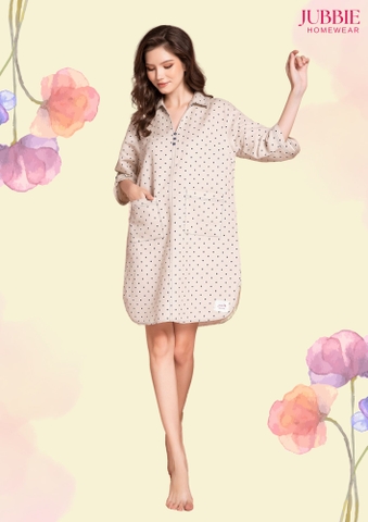 Đầm cổ sơ mi 2 túi - 5099