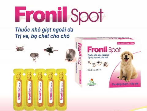 Nhỏ Gáy Fronil Spot Trị Ve, Rận Bọ Chét Cho Chó Mèo