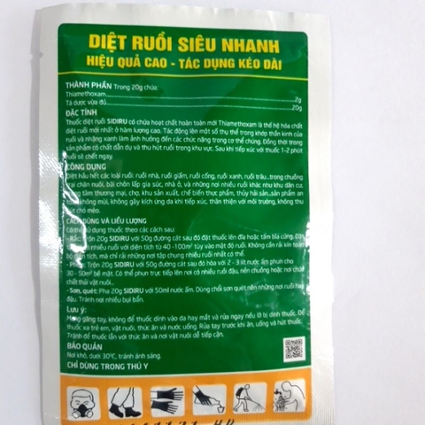 Thuốc Diệt Ruồi Sidiru - Gói 20g