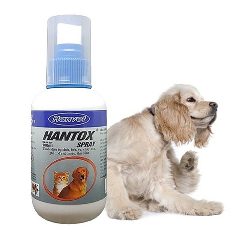 Hantox Spray 100ml - Diệt Ve - Rận Cho Chó Mèo