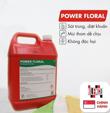 Nước Lau Sàn Diệt Khuẩn Khử Mùi Power Floral