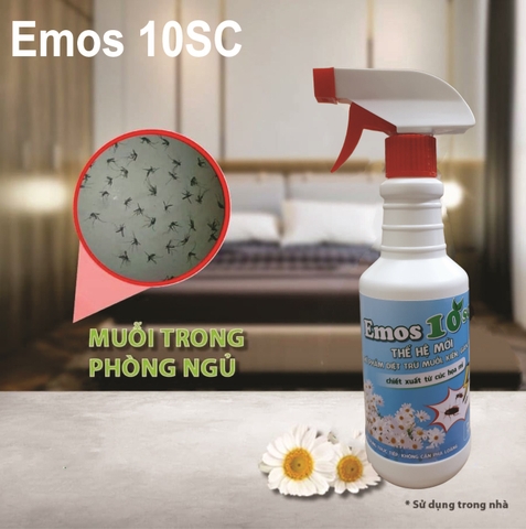 Chai Xịt Diệt Muỗi, Kiến, Gián - Emos 10SC