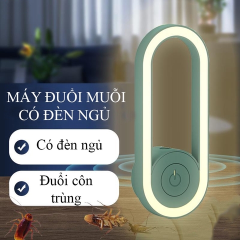 Đèn Ngủ Kiêm Máy Đuổi Muỗi Bằng Sóng Siêu Âm K1108