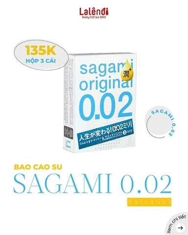 Sagami 0.02 extra xanh - 3c