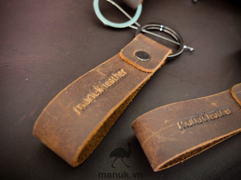 Móc khoá da - keychain Manuk leather strap
