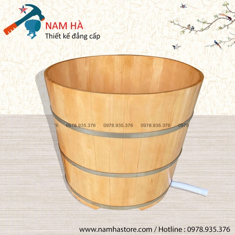 Bồn tắm gỗ Thông tròn