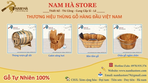 Slide Thùng rượu gỗ sồi nhập khẩu