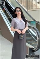 Áo Sơ Mi Tơ Cổ Sen Nhọn 2 Lớp NK Fashion Công Sở Nữ Thanh Lịch, Nữ Tính Vải Mềm Mịn NKSM2405009