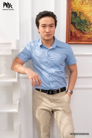 Sơ Mi Thô Gân Đuôi Tôm NKFSN2104029