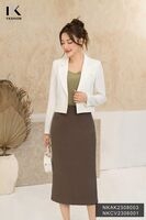 NK FASHION Áo Vest Lửng 2 cúc NKAK2308003