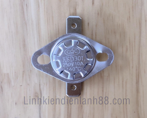 Công tắc điều khiển nhiệt độ KSD301 250V 10A 140 độ C mới !