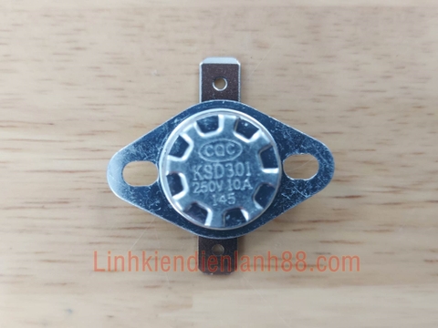 Công tắc điều khiển nhiệt độ KSD301 250V 10A 145độ C mới !