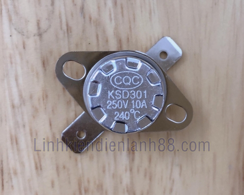 Công tắc điều khiển nhiệt độ KSD301 250V 10A 240 độ C mới !