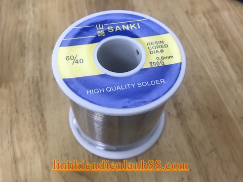 Thiếc Hàn SaKi 0.8mm 800g Mới