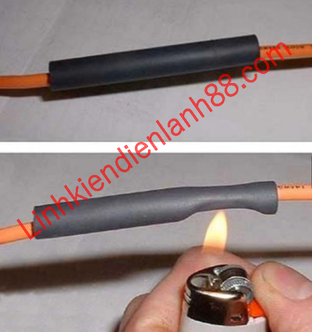 Ống Gen co nhiệt 6mm màu đen (1mét) !