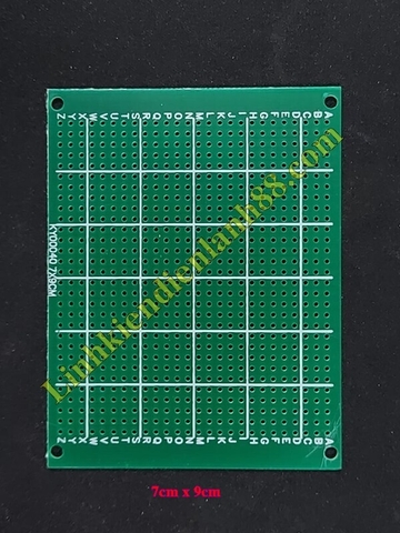 PCB lỗ 7x9cm phíp thủy tinh 1 mặt.