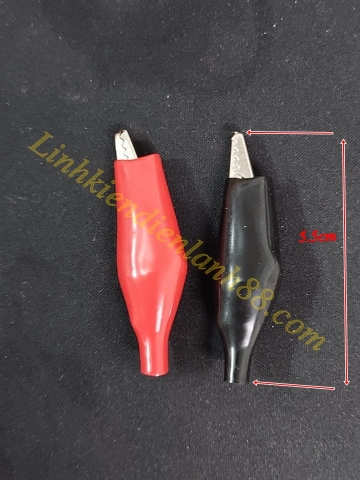 Kẹp cá sấu mới 5.5cm có màu đen đỏ