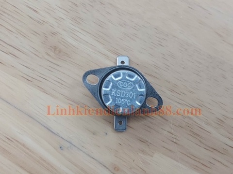 Công tắc điều khiển nhiệt độ KSD301 250V 10A 105 độ C mới !