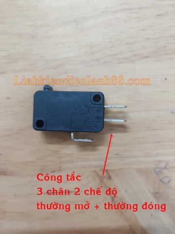 Công tắc 3 chân loại thường mở 16A 250v ( thường dùng trong nồi cơm, công tắc cửa lò vi sóng )