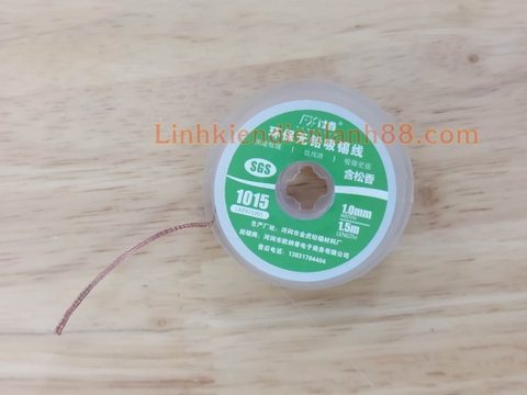 Cuộn dây hút thiếc SGS 1015 1mm, dài 1,5m .Mới 100%
