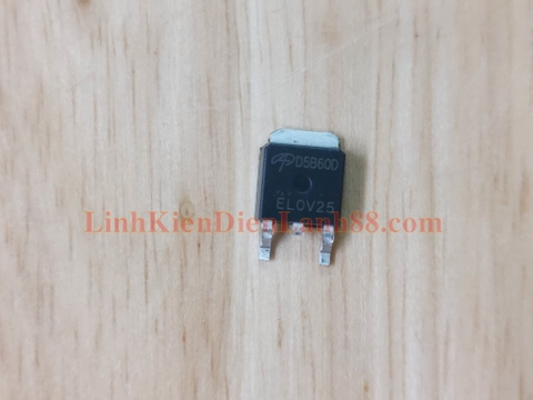 Mosfet AOD5B60D D5B60D TO-252 600V 5A mới chính hãng 100%.