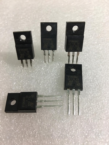 MOSFET STGF10NC60KD GF10NC60KD 10A 600V mới, chính hãng 100%. Thay thế bằng GF19NC60KD