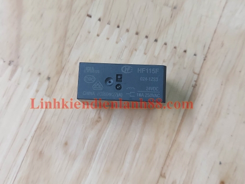 HF115F 024-1ZS3 Rơle 24V 16A 250V 8 chân. Relay tiếp điểm đơn