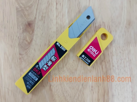 Hộp dao rọc giấy Deli ( 10 dao ) mới chính hãng !