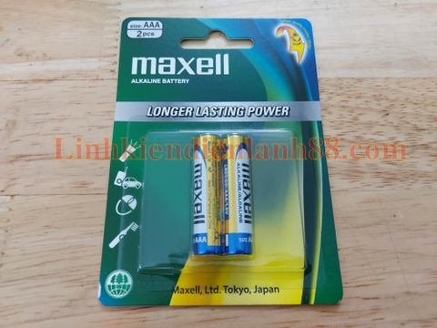 (1 đôi) Pin Tiểu Maxell 3A(AAA) 1.5V Loại Xịn Japan Mới, Chính Hãng 100%.