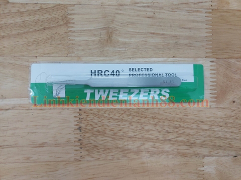 Nhíp Nhọn Tweezers Hợp Kim Thép Không Gỉ ST-14, Chống Từ Tĩnh Mới, Chính Hãng.