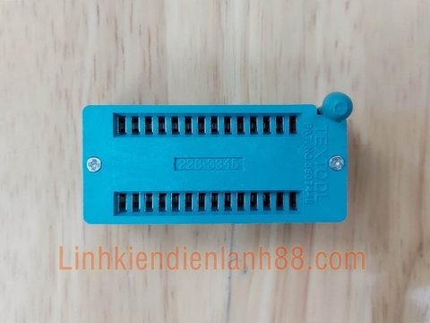 Socket 28p 28 chân xanh ( bản rộng ) nạp IC mới !