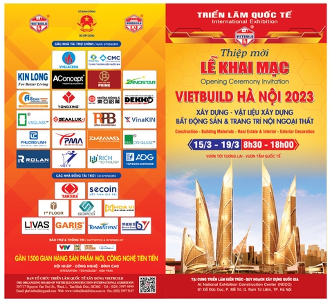 TRIỂN LÃM VIETBUILD HÀ NỘI THÁNG 3/2023