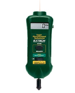 Máy đo tốc độ vòng quay kiểu tiếp xúc và lasez EXTECH 461995 (0.5 to 19,999 rpm)