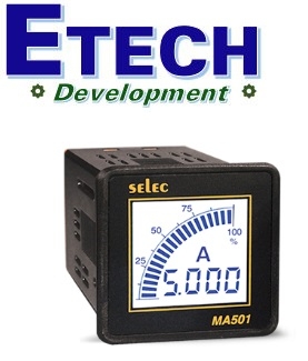 Đồng hồ đo Dòng điện AC hiển thị 4 số và LCD Selec MA501 (48x48)