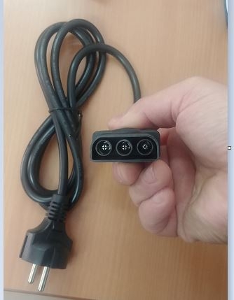 Dây nguồn dùng cho máy đo dòng rò Kyoritsu 7125 (loại đầu 2 chấu)