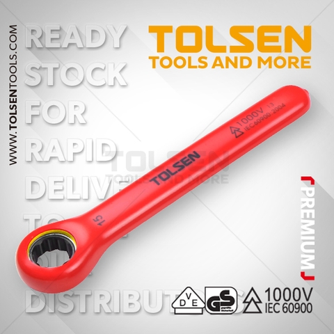 Cờ lê tự động một đầu đóng cách điện 1000V Tolsen V42719 (19mm)