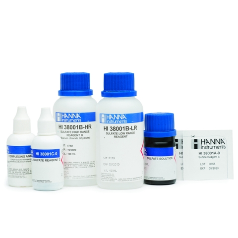 Thuốc Thử Sunfat (100-1000mg/L) Cho Test Kit HI38001, 100 Lần Đo HANNA HI38001-10