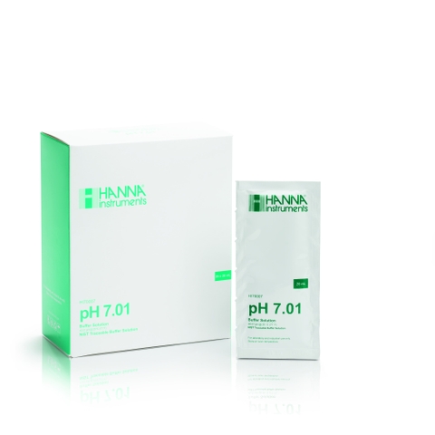 Dung Dịch Hiệu Chuẩn pH 7.01, gói 20mL (25 gói) HANNA HI70007P