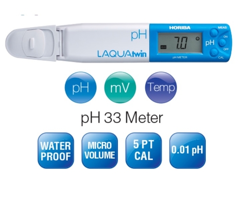 Bút đo độ pH HORIBA pH-33 LAQUA twin (0-14pH)