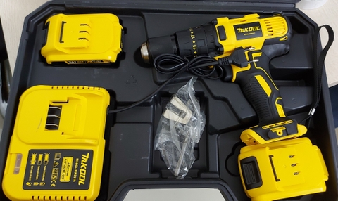 Máy khoan, vặn vít dùng pin có búa MKOOL MK-8016 (2 pin 24V, Siêu Khỏe, Siêu bền) (Bảo hành 1 đổi 1)